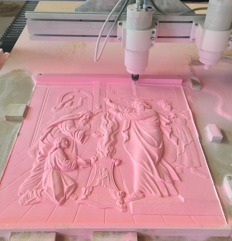 聊工機械助力湖北客戶，1325一拖二石材數控雕刻機成功落地